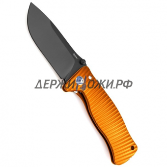 Нож SR-1 Aluminium Orange Frame Black Blade Lion Steel складной L/SR1A OB